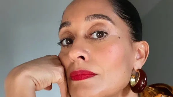 Tracee Ellis Ross Wears Her Trademark Red Lipstick While Self-Isolating