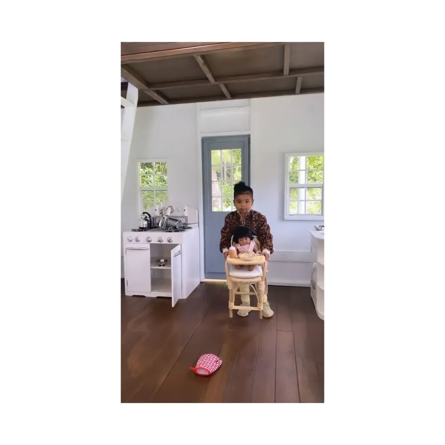 True Backyard Set up Instagram Khloe Kardashian