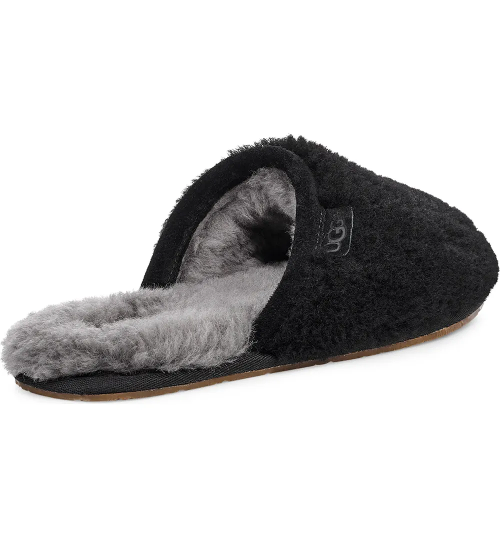 UGG Fluffette Slipper (Black Wool)