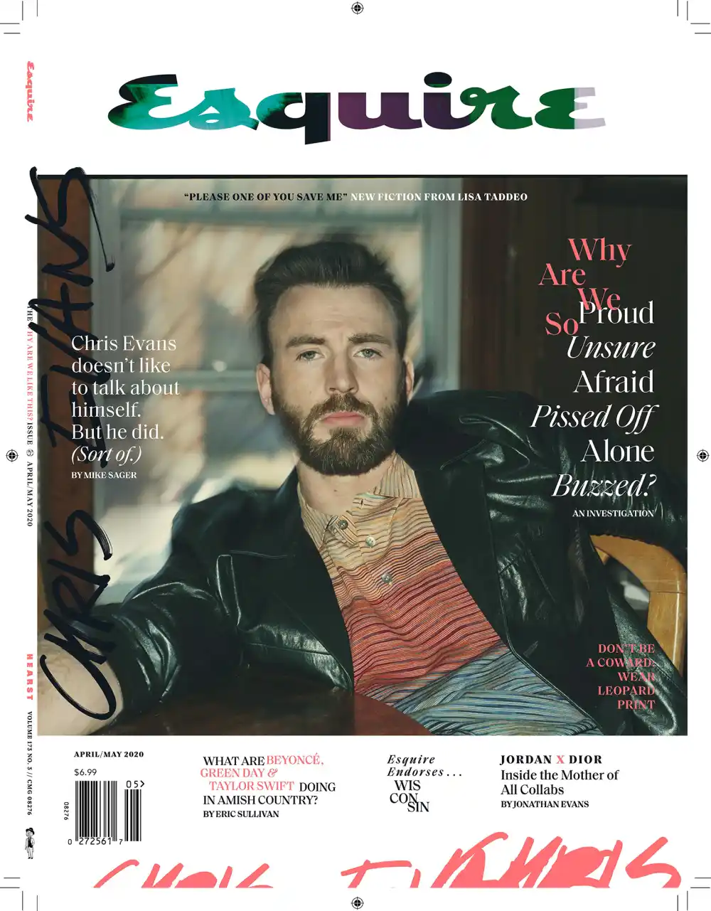 cover Esquire Chris Evans by Robbie Fimmano