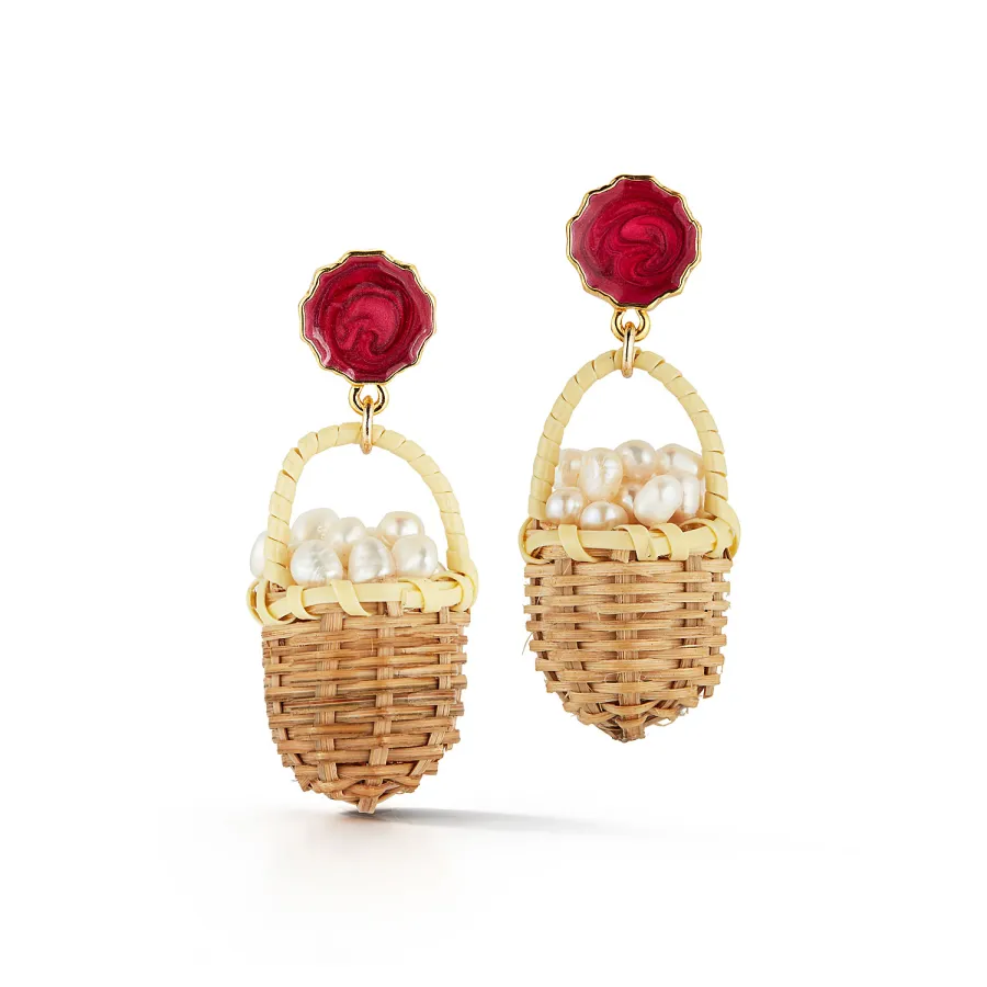 Chefanie Nass Pearl Basket Earrings Luxury Handbag Shopping Issue 20 Buzzzz-o-Meter