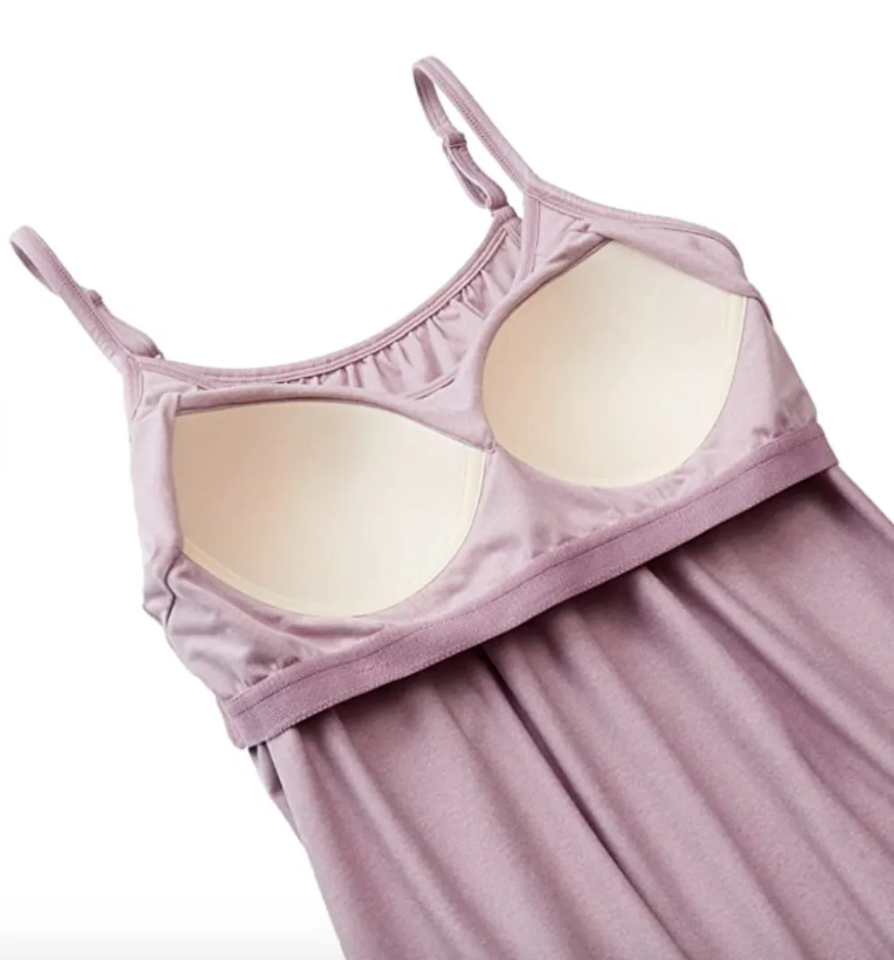 32 DEGREES Cool Women's Shirred Flowly Bra Tank (Blush Heather)