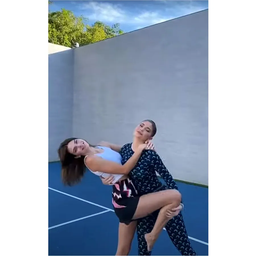 Kylie & Kendall Jenner All the Celebrity Cameos Justin Ariana Stuck With U Music Video