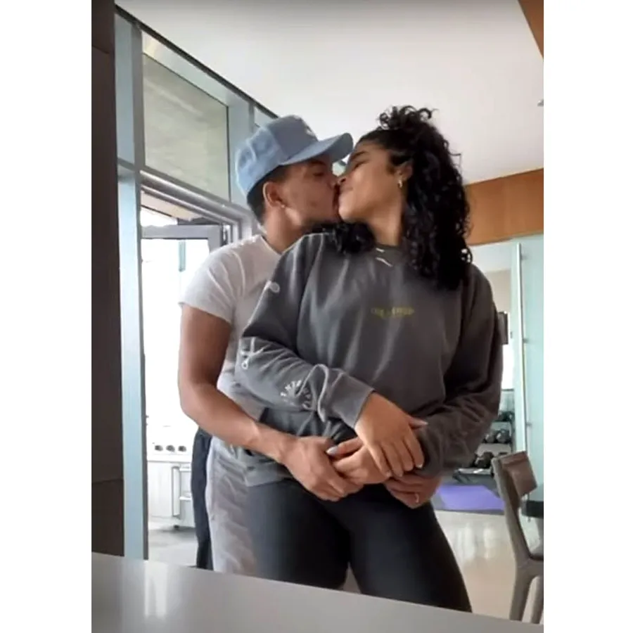 Chance The Rapper & Kirsten Corley All the Celebrity Cameos Justin Ariana Stuck With U Music Video