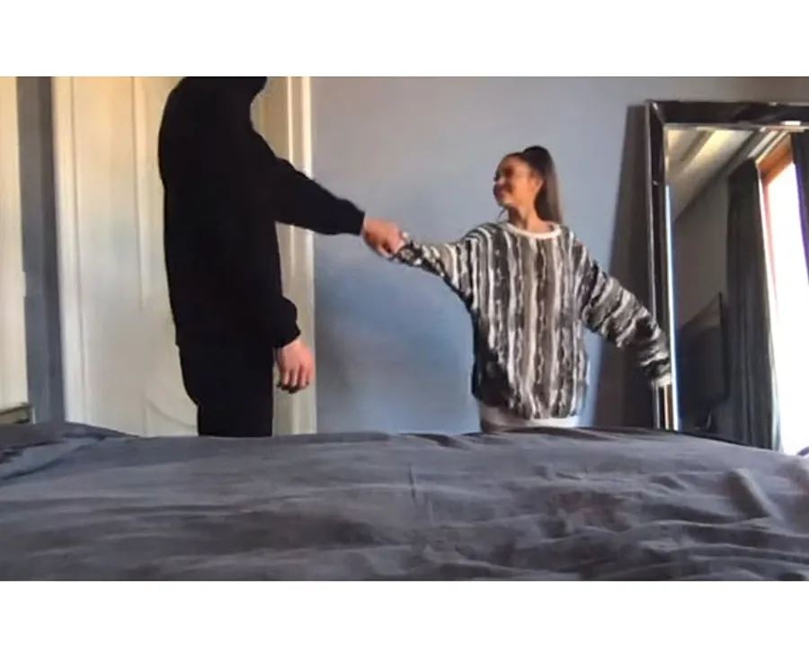 Ariana Grande and Dalton Gomez All the Celebrity Cameos Justin Ariana Stuck With U Music Video