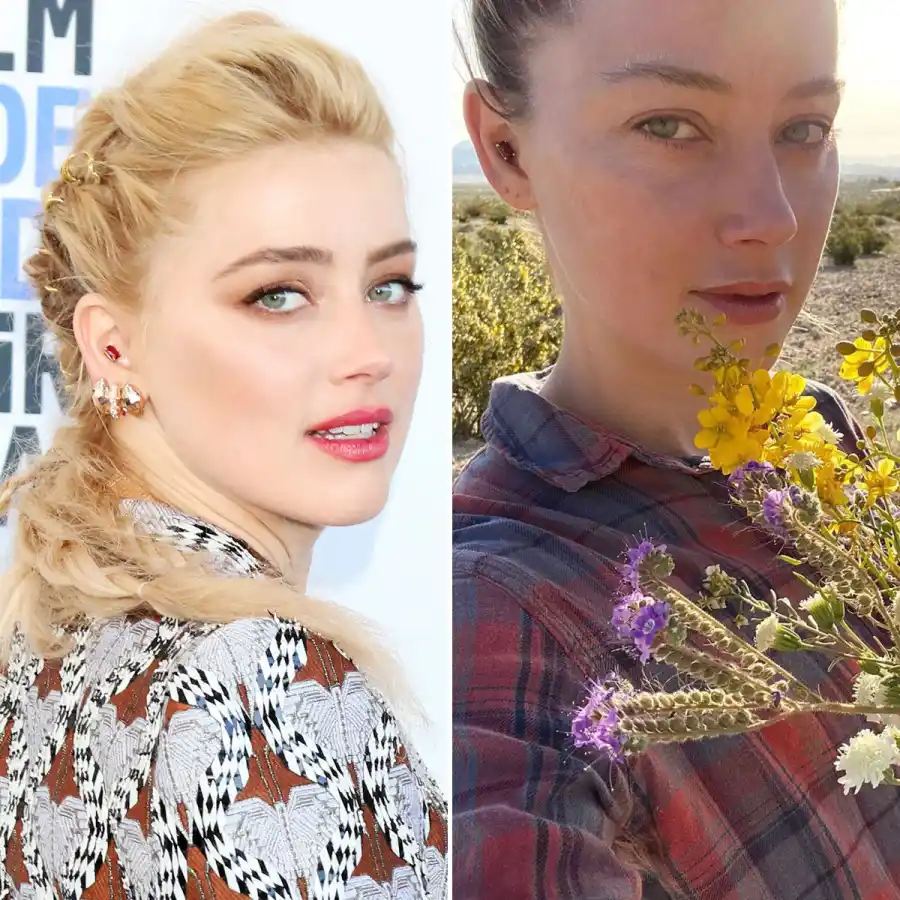 Amber Heard Glows Makeup-Free