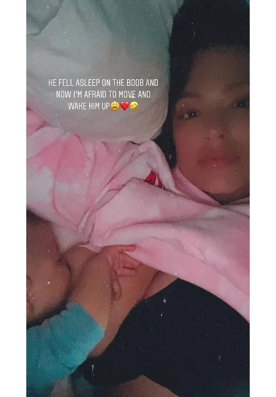 Ashley Graham Breast Feeding Moments With Baby Isaac