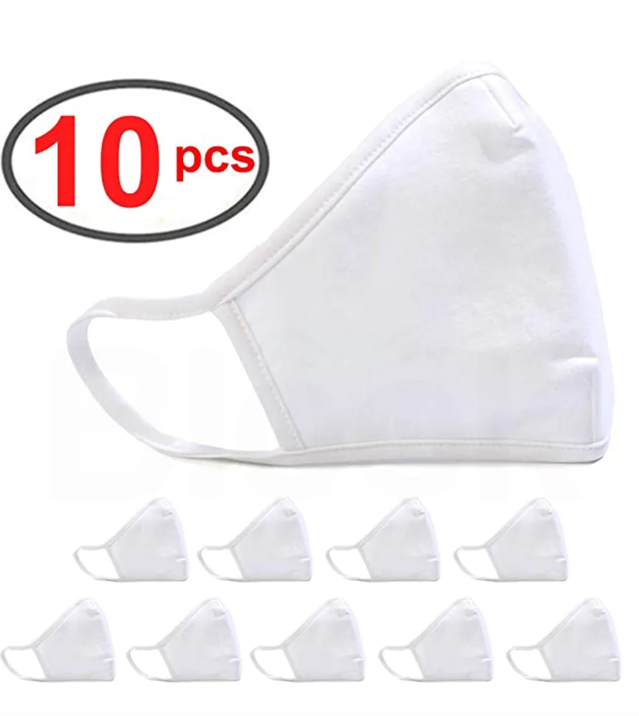 BLOOK 100% Cotton Fashion Protective Face Mask 10 Pack