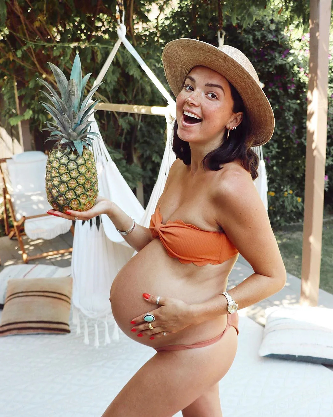 Bekah Martinez Bikini Baby Bump 35 Weeks