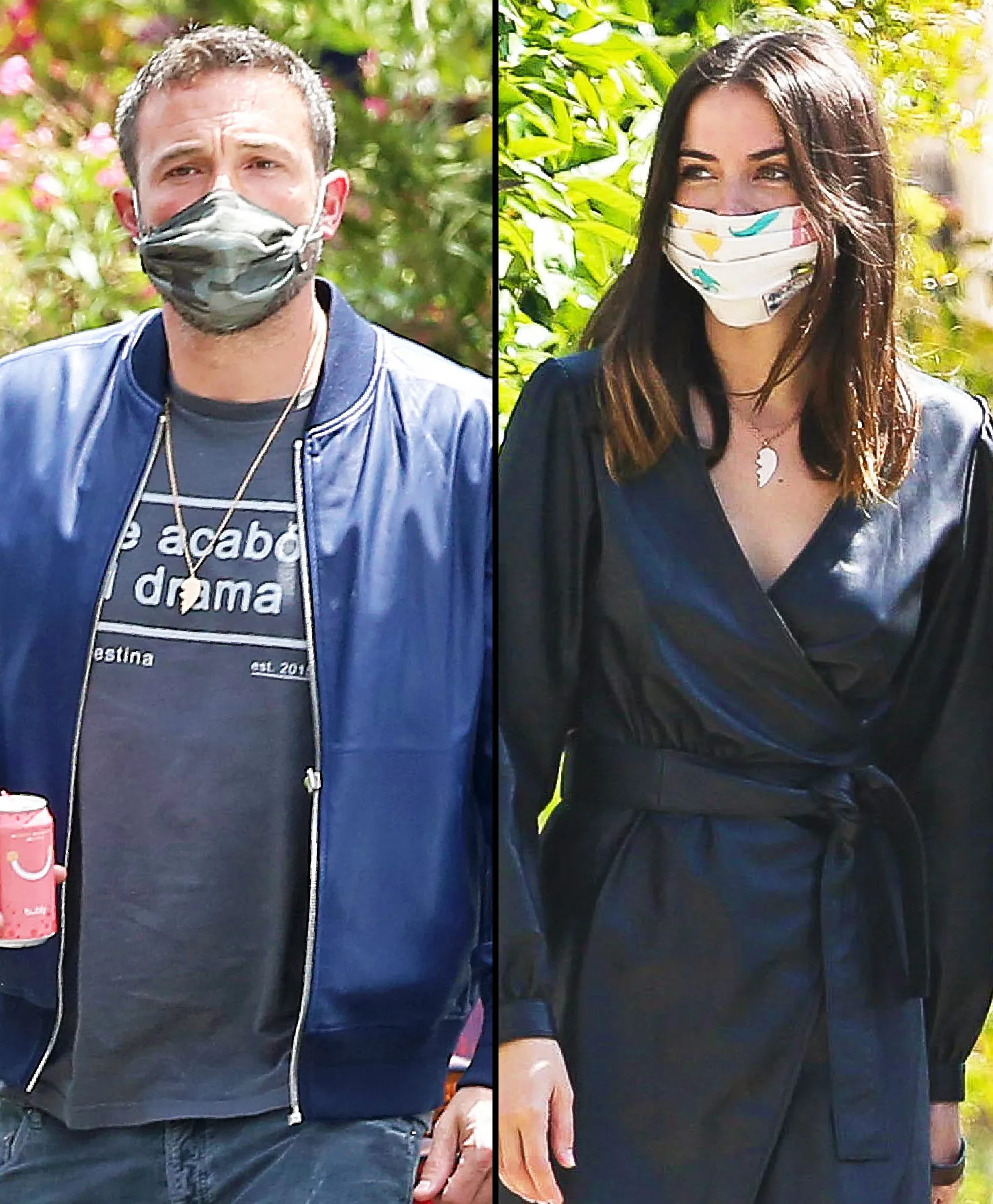 Ben Affleck and GF Ana de Armas Wear Matching Heart Necklaces