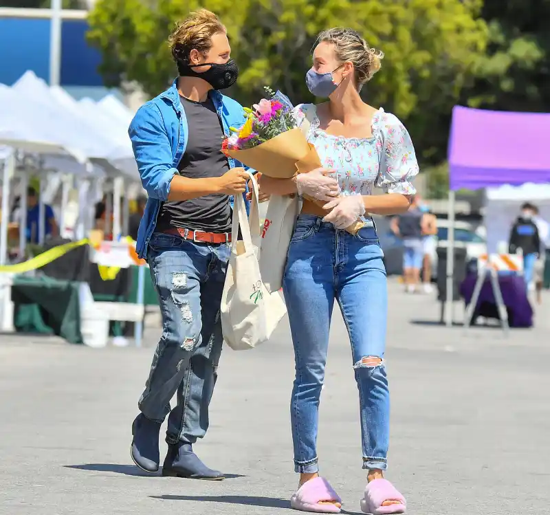 Brie Larson flowers shopping