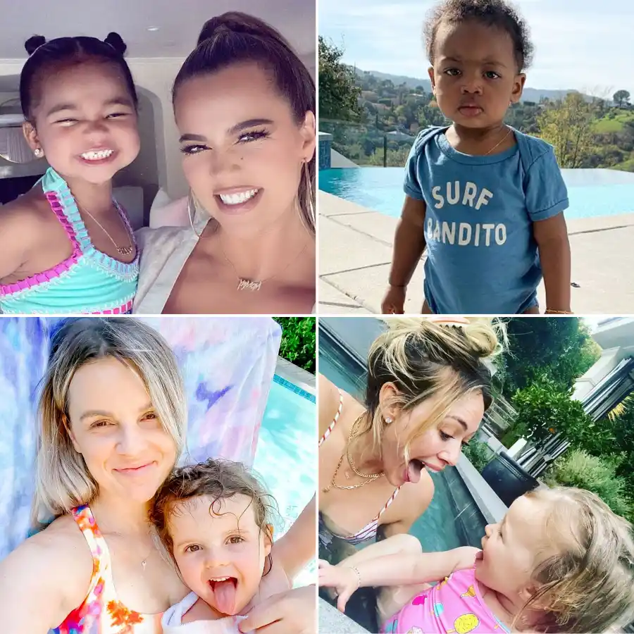 Celebrity Kids Playing in the Pool in Summer 2020