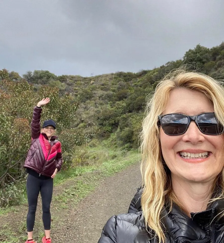 Reese Witherspoon Laura Dern Celebrity Workout Buddies