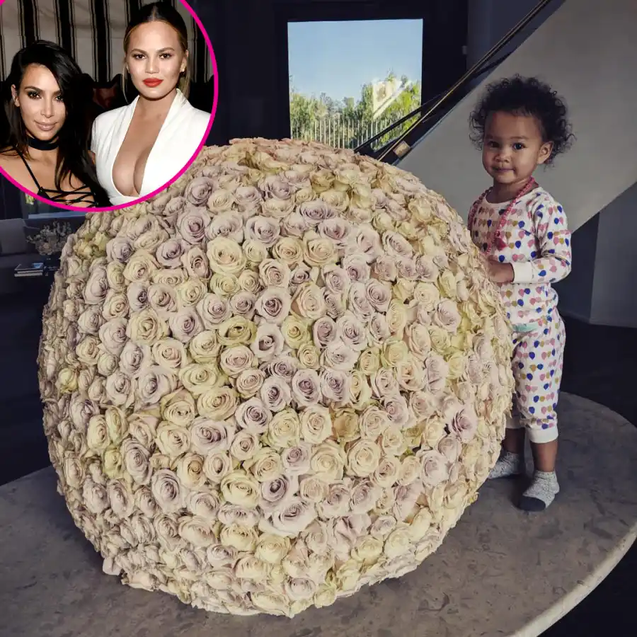 Chrissy Tiegen push present from Kim Kardashian