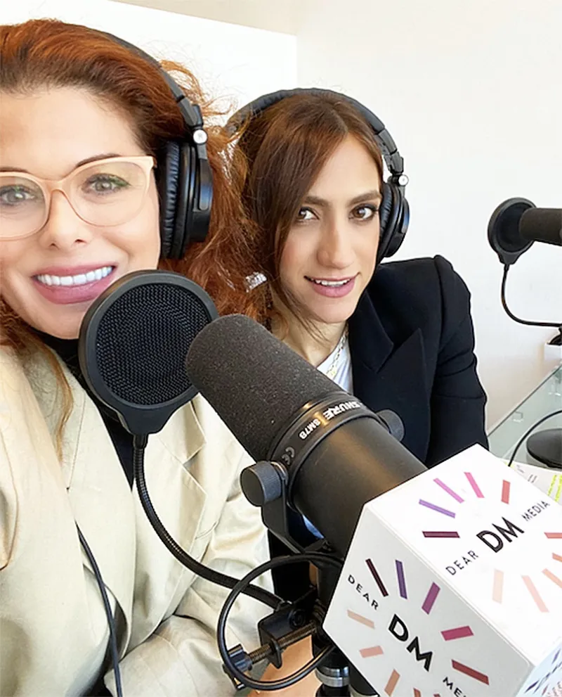 Debra Messing and Mandana Dayani Debra Messing Is Tired of Women in Media Being Pitted Against Each Other