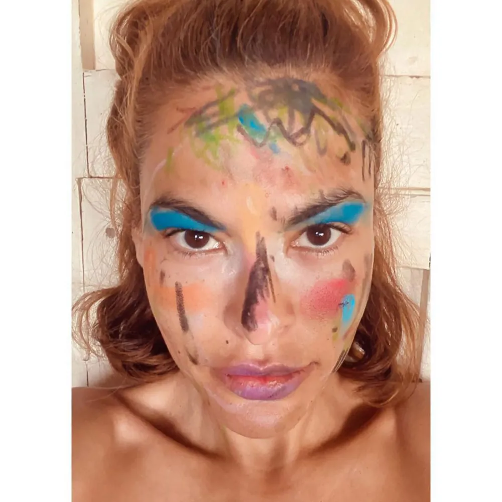 Eva Mendes' Kids Give Her a Makeup Makeover in Quarantine