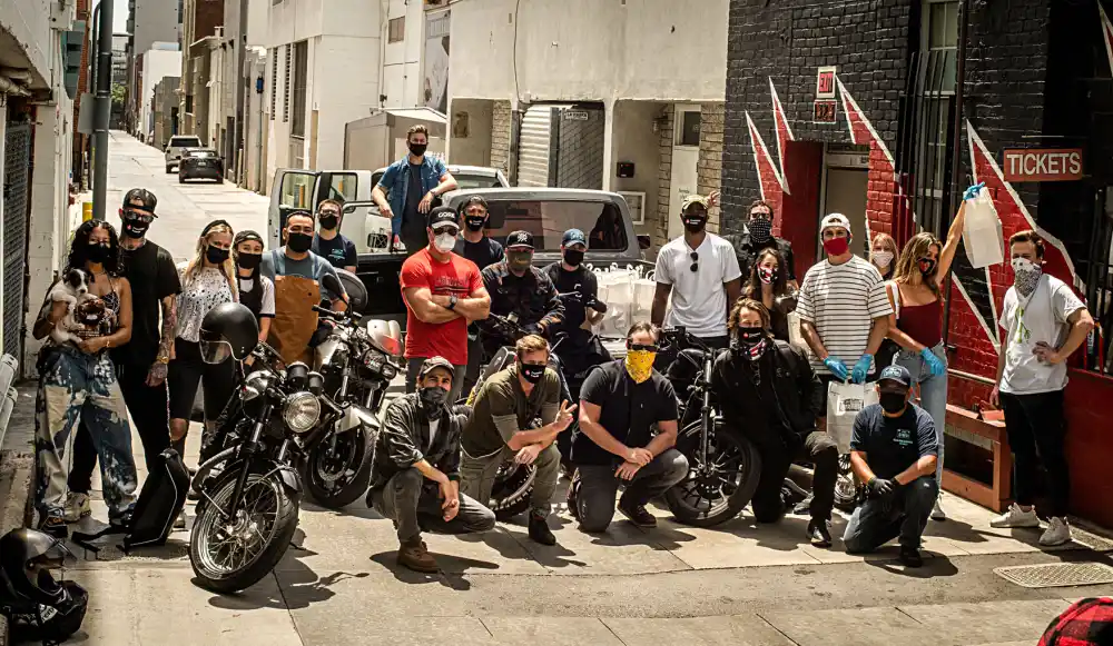 Glen Powell Paul Wesley More Took Motorcycle Rides Good Cause