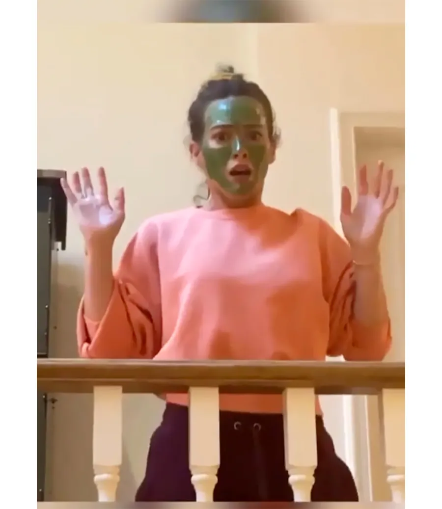 Hilary Duff Recreates 'Cheaper by the Dozen' Scene in a Face Mask