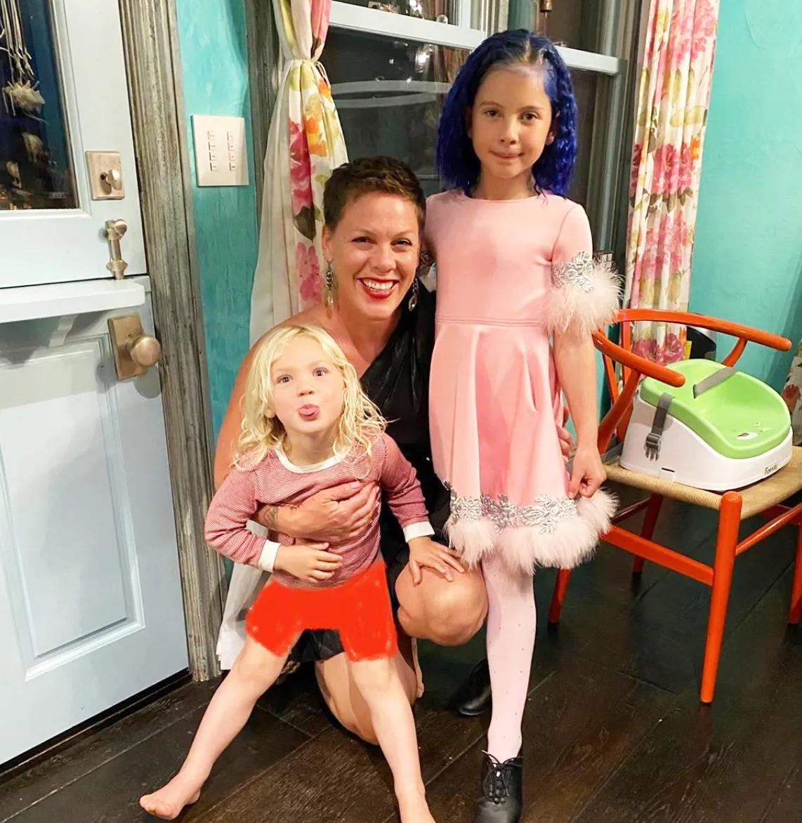 Here's How Celebrities Including Kim Kardashian, Demi Moore and Pink Celebrated Mother's Day in Quarantine