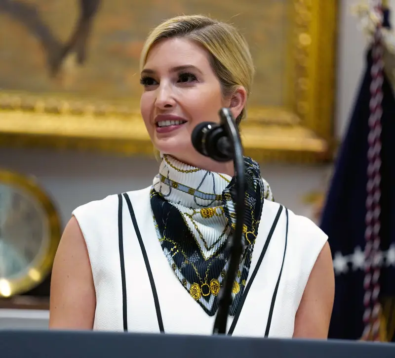 Ivanka Trump Accessorizes With a Neck Scarf and We're Taking Note