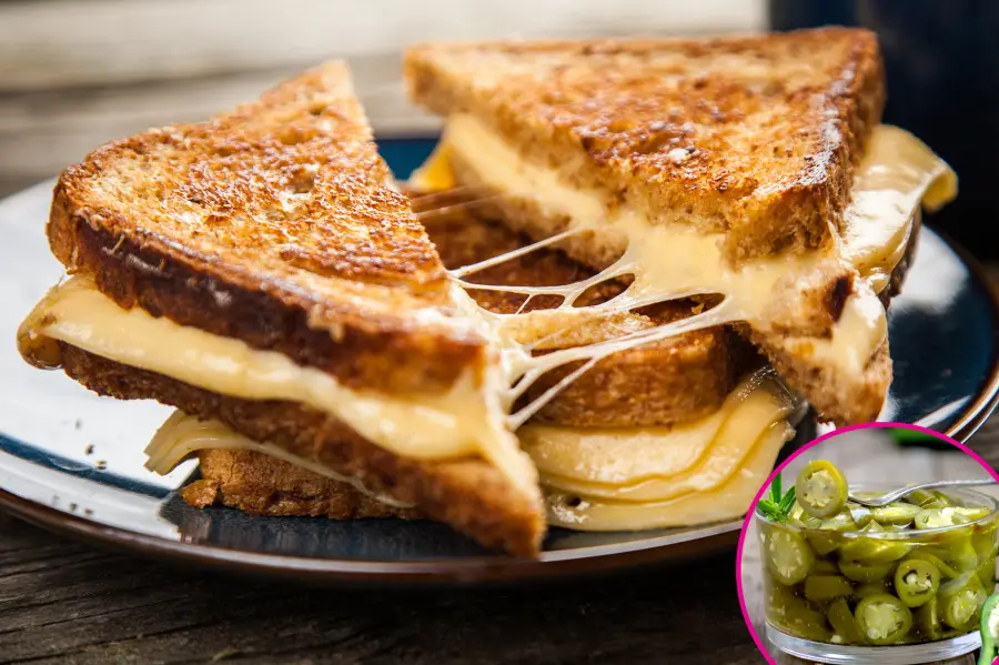 Jalapeño Parmesan-Crusted Grilled Cheese