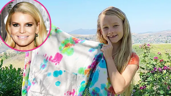 Jessica Simpson Daughter Maxwell Makes a Tie-Dye Sweatshirt for the Singer for Mothers Day