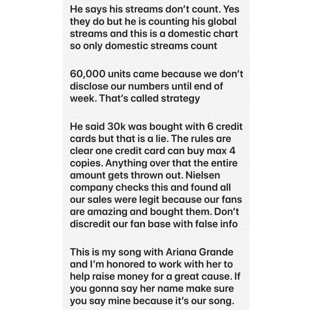 Justin Bieber Ariana Grande Respond to Tekashi69 Chart-Buying Claims