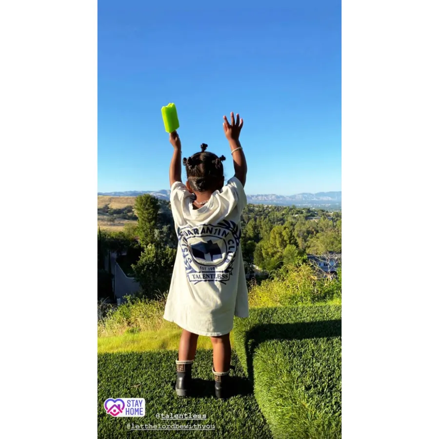 Kardashian Kids Backyard Playdate Amid Quarantine