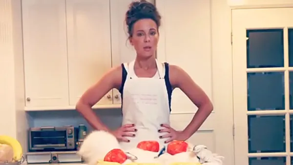Kate Beckinsale Shares a LOL-Worthy Cooking Tutorial With Her Cat