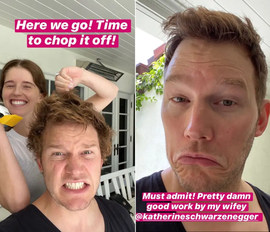 Katherine Schwarzenegger Gave Chris Pratt an Impressive Haircut