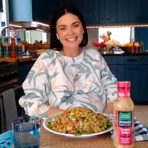 Katie Lee Protein-Packed Crispy Chickpea and Quinoa Tabbouleh Salad Is the Perfect Spring Meal