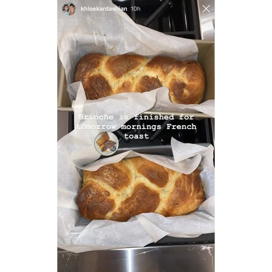Khloé Kardashian Bakes Brioche