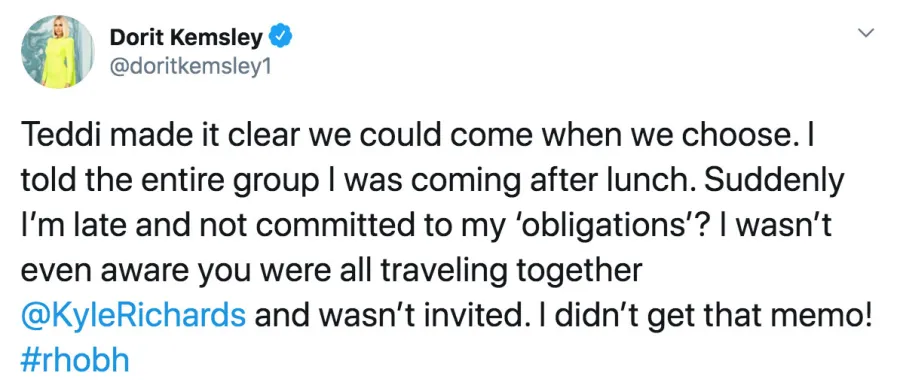 Kyle Richards Accuses Denise Richards of Staging Scenes on The Real Housewives of Beverly Hills