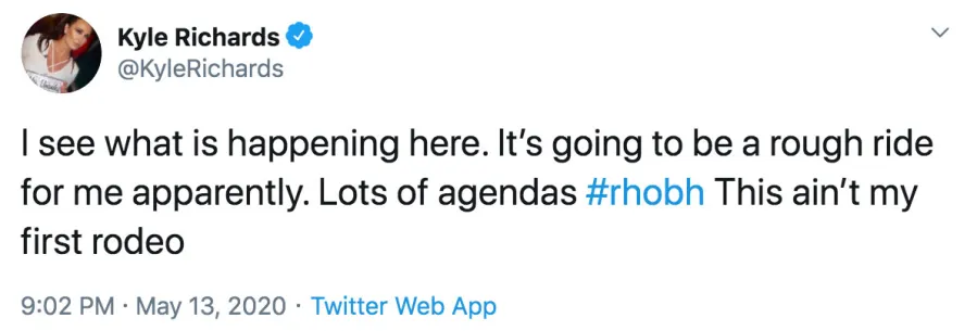 Kyle Richards Accuses Denise Richards of Staging Scenes on The Real Housewives of Beverly Hills