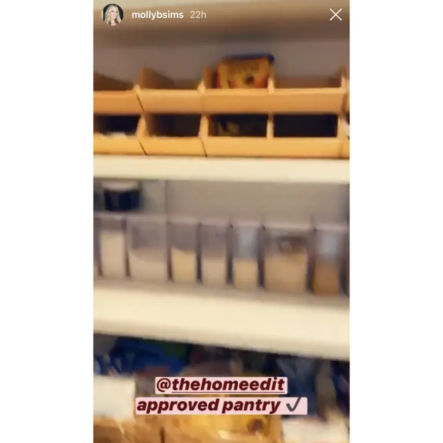 Molly Sims Shares a Peek Inside Her Pantry