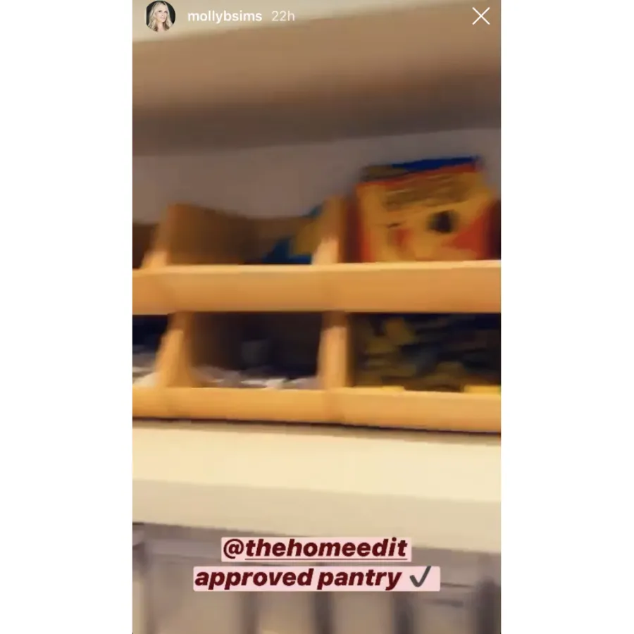 Molly Sims Shares a Peek Inside Her Pantry
