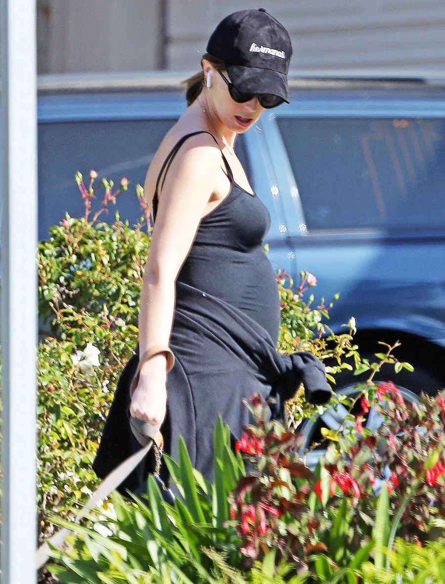 Pregnant Katherine Schwarzenegger Walking Her Dog