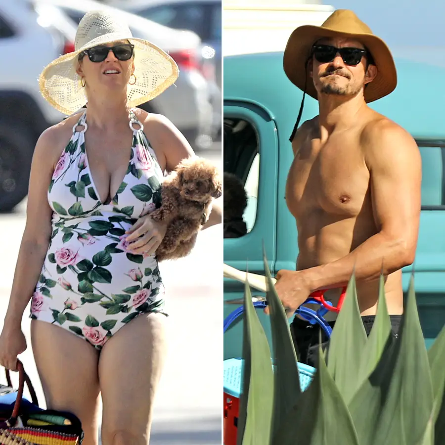 Pregnant Katy Perry Shows Off Baby Bump During Beach Day With Orlando Bloom