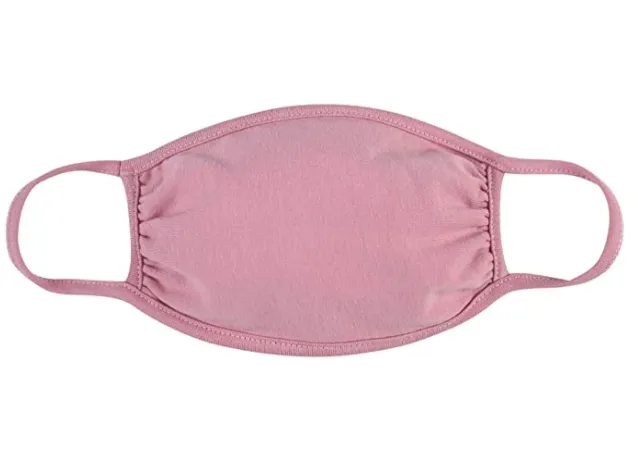 RIAH FASHION Costume Fabric Face Cover (Solid Dark Rose)