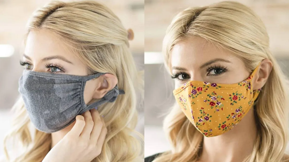 RIAH FASHION Costume Fabric Face Cover