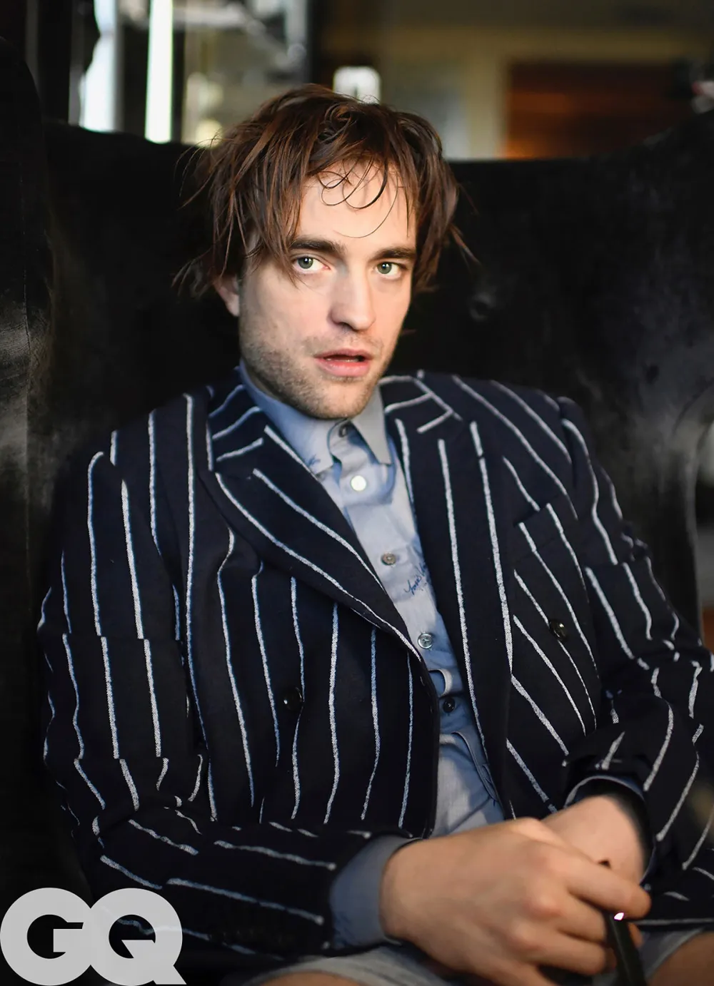 Rob Pattinson Photographs Himself with Quarantine Hair for the Cover of GQ's June Issue