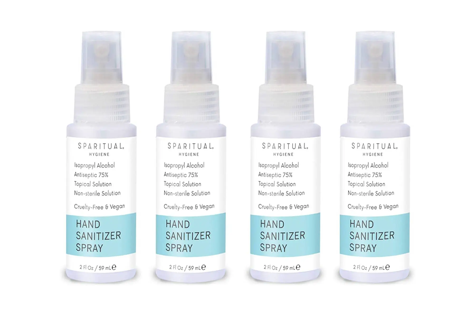 SPARITUAL Hand Sanitizer Spray 2oz 4-Pack Bundle 4