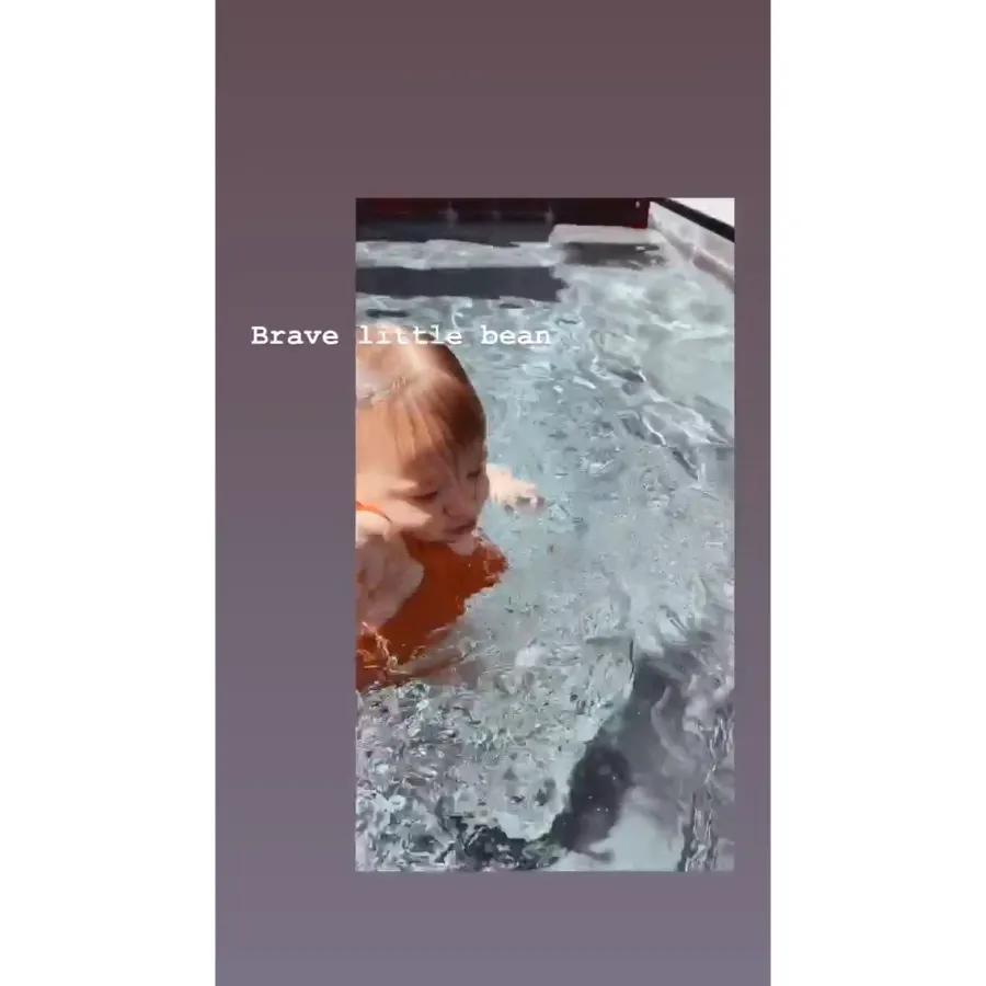 Swimming Babies Hillary Duff Daughter Banks