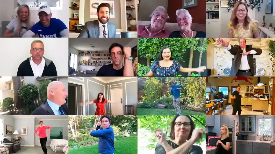The Office Cast Recreates Jim and Pam Wedding Dance in Zoom Reunion