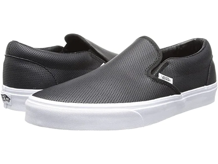 Vans Classic Slip-On Core Classics (Perf Leather Black)
