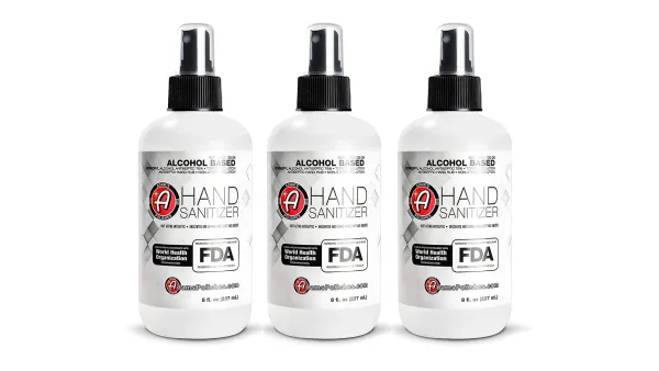 Adam’s Polishes Hand Sanitizer 8oz 3-Pack