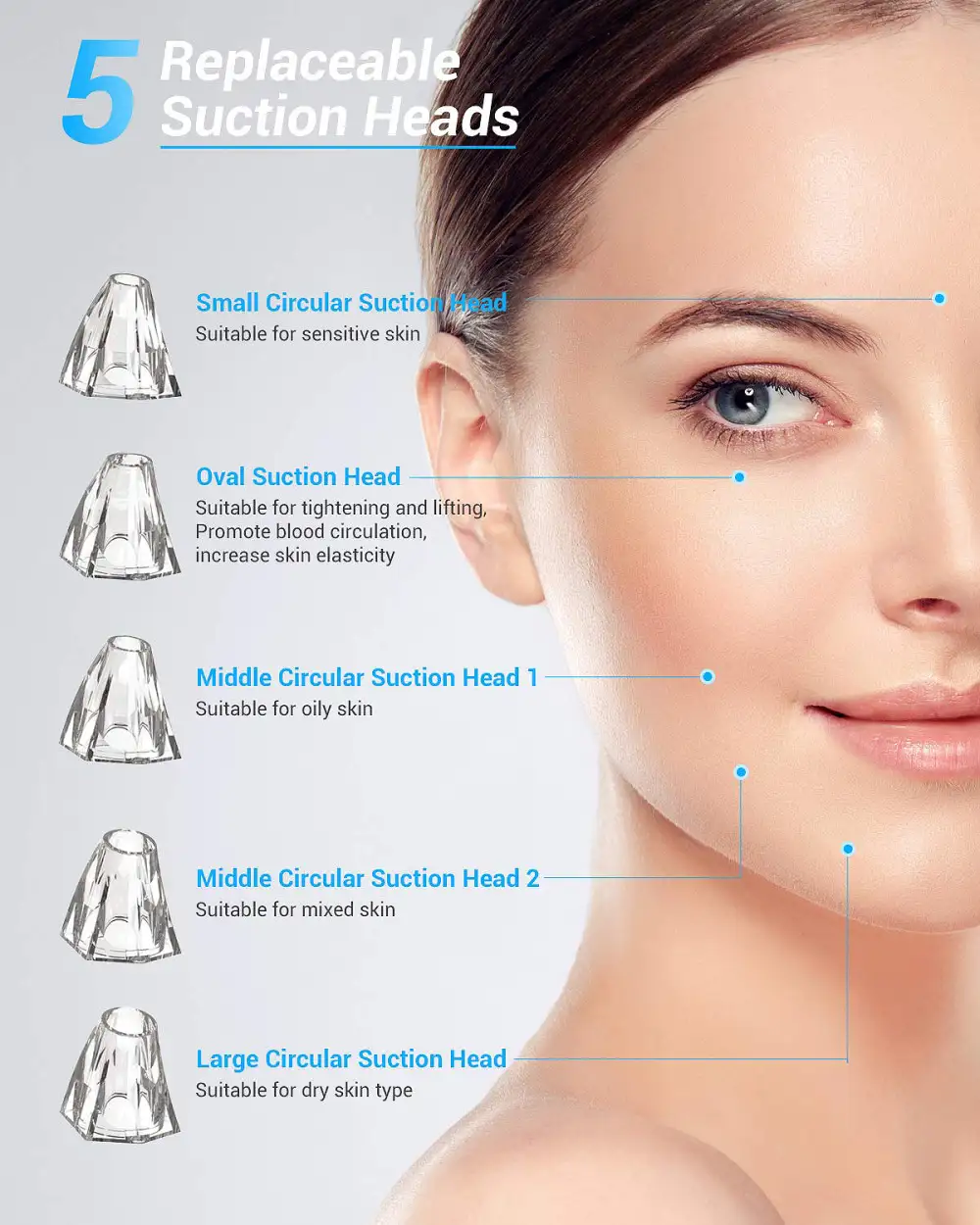 EUASOO Blackhead Remover Vacuum