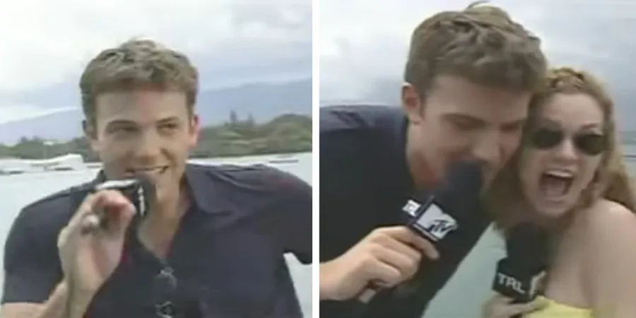 hilarie burton ben affleck TRL grope