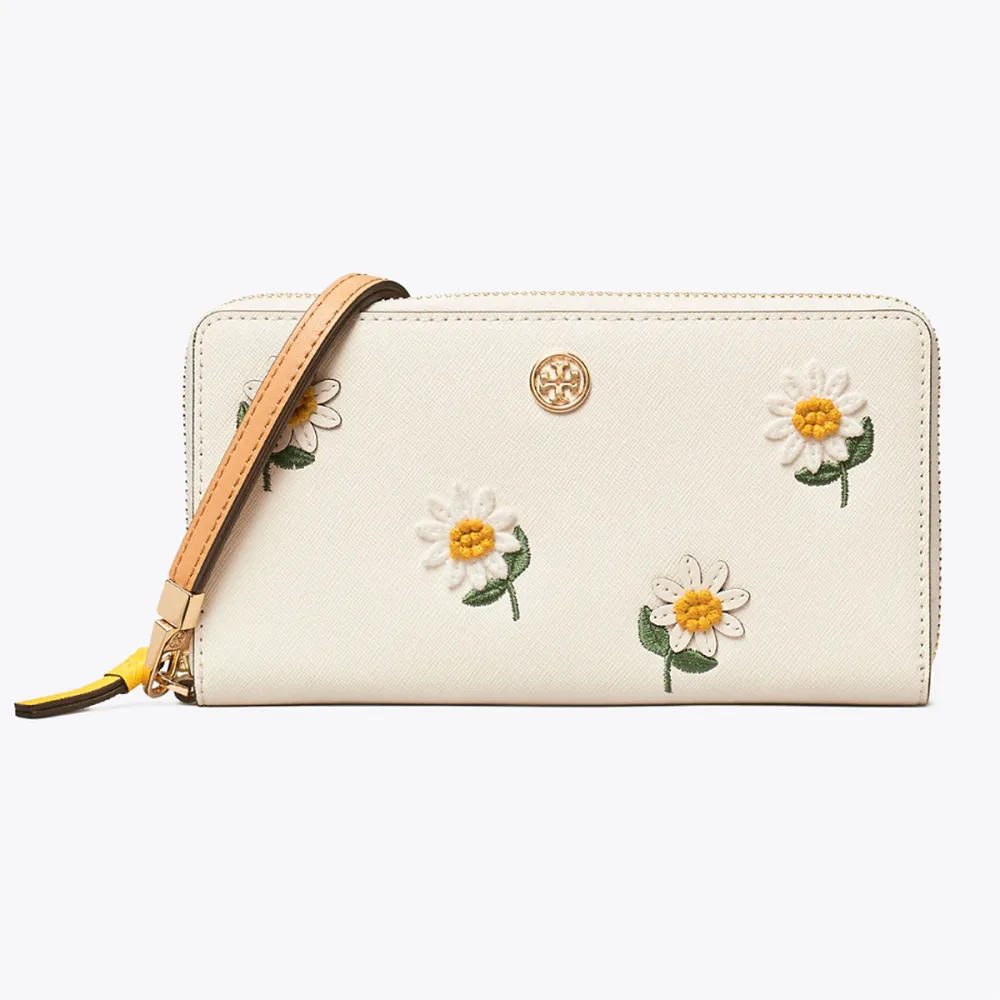 Robinson Embroidered Zip Continental Wallet