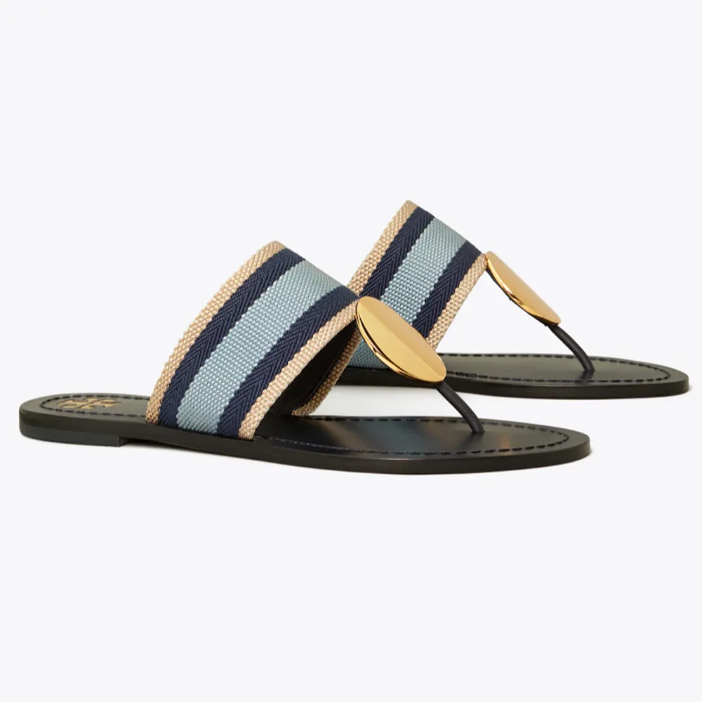 Patos Striped Disk Sandal